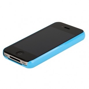 Накладка R PULOKA для iPhone 4s/ iPhone 4 металлическая синяя