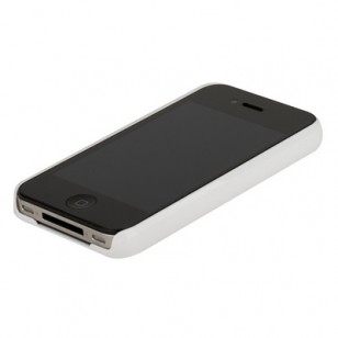 Накладка R PULOKA для iPhone 4s/ iPhone 4 металлическая белая